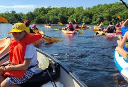 Family kayaking - River quest